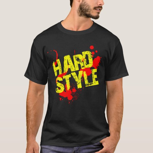 Hardstyle Farben-Spritzer T-Shirt (Vorderseite)
