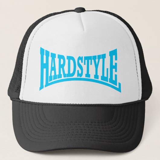 Hardstyle Logo-Blau Truckerkappe (Vorderseite)