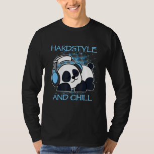 Hardstyle Panda Headset Music Concept Festival T-Shirt