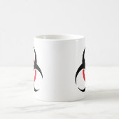 hardstyle schwarze rote Ikone Kaffeetasse (Mittel)