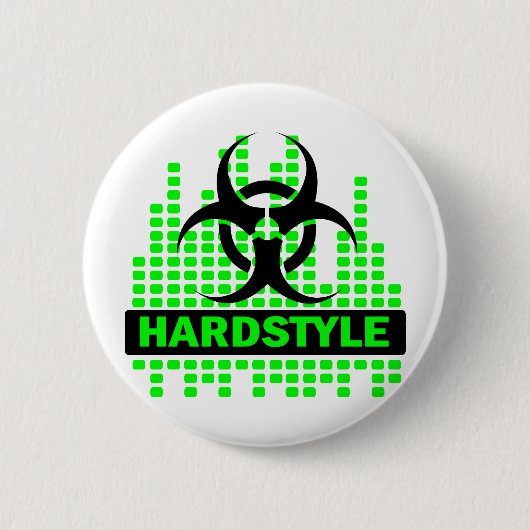 Hardstyle Tempoentwurf Button (Vorderseite)