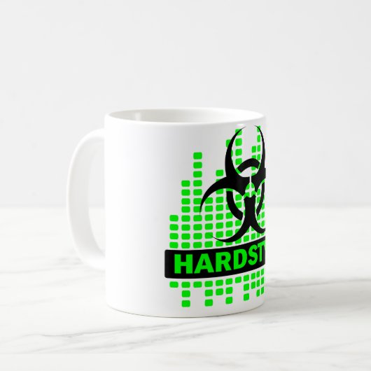 Hardstyle Tempoentwurf Kaffeetasse (Vorderseite Links)