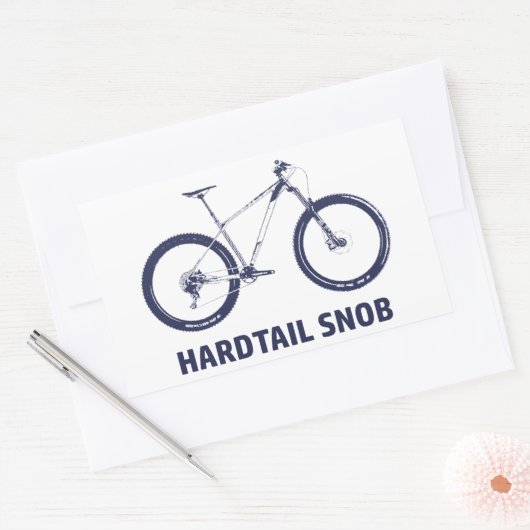 Hardtail Snob Rechteckiger Aufkleber (Umschlag)