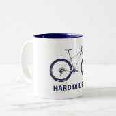 Hardtail Snob Zweifarbige Tasse (Vorderseite Links)