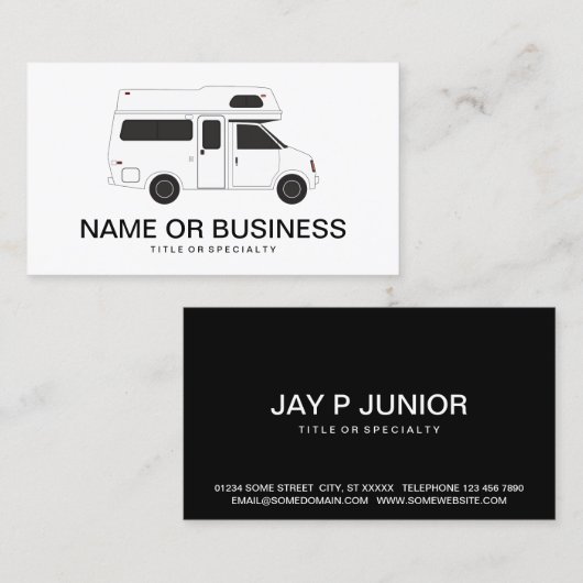 Hardtop-Provan Visitenkarte (Vorne/Hinten)