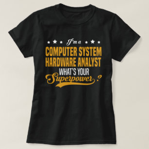 Hardware-Analytiker des Computersystems T-Shirt