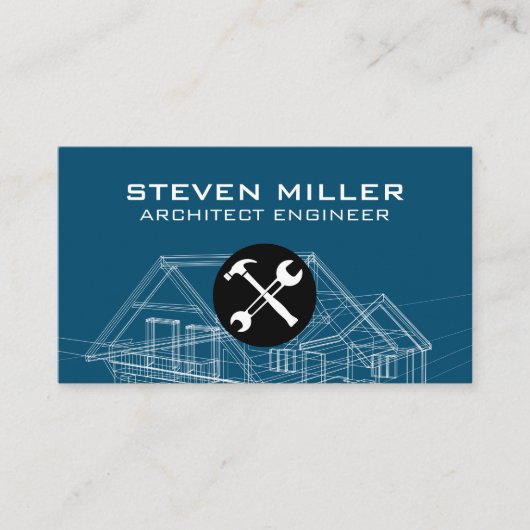 Hardware | Blue Print Schematics | Architekt Visitenkarte (Vorderseite)