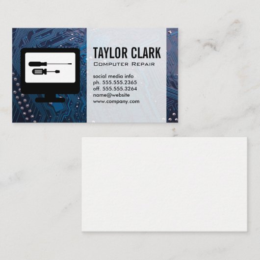 Hardware Electronics Visitenkarte (Vorne/Hinten)