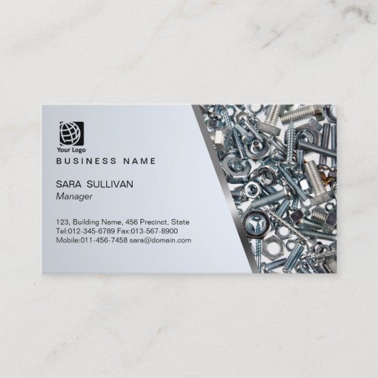 Hardware für Nuts und Bolzen - Geschäftskarte Visitenkarte (Vorderseite)