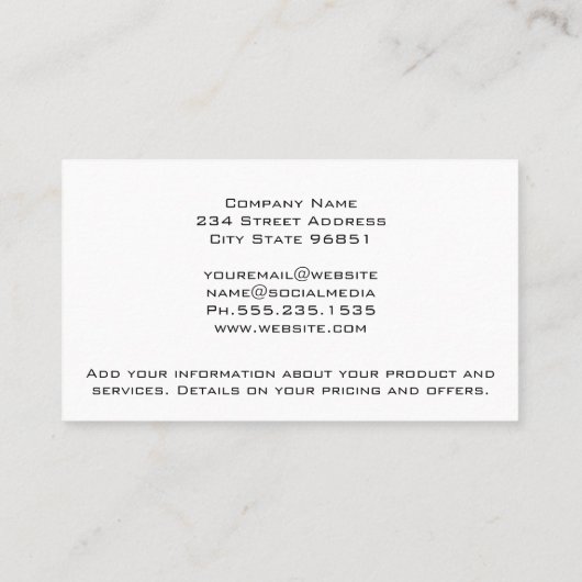 Hardware-Gebäude-Tools | Handyman Carpenter Visitenkarte (Rückseite)