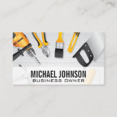 Hardware-Gebäude-Tools | Handyman Carpenter Visitenkarte (Vorderseite)