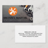 Hardware-Handwerkzeuge auf Tabelle Visitenkarte (Vorne/Hinten)