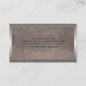 Hardware-Handwerkzeuge | Metall-Hintergrund Visitenkarte (Rückseite)