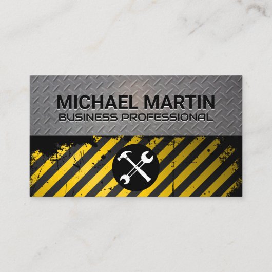 Hardware-Handwerkzeuge | Stahlplatten - Metall Visitenkarte (Vorderseite)