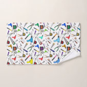 Hardware-Illustrationsmuster für Cartoon-Tools Badhandtuch Set (Handtuch)