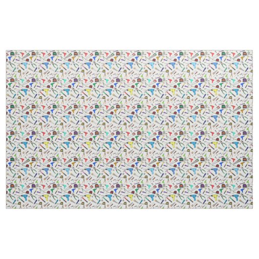 Hardware-Illustrationsmuster für Cartoon-Tools Stoff (Yard (91,4 cm))