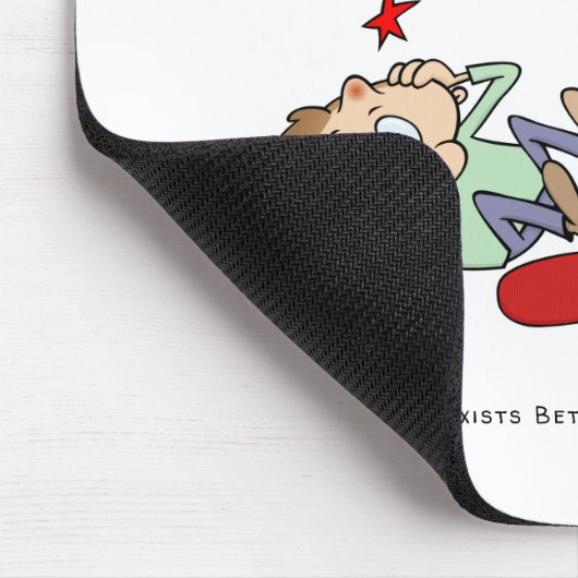 Hardware-Lösungen für PEBCAK Tech-StützCartoon Mousepad (Ecke)
