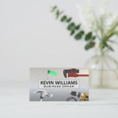 Hardware-Reparaturwerkzeuge | Metall Visitenkarte (Stehend Vorderseite)