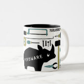 Hardware&Rhino Zweifarbige Tasse (VorderseiteRechts)