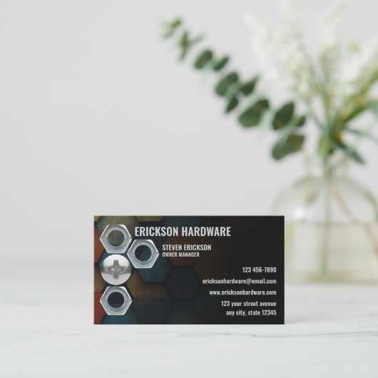 Hardware-Store Visitenkarte (Stehend Vorderseite)