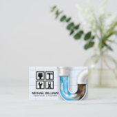 Hardware-Symbole | Handyman Plumber Visitenkarte (Stehend Vorderseite)
