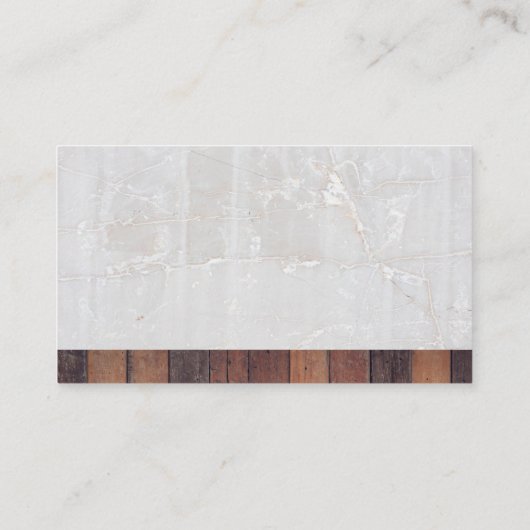 Hardware-Tools | Bau | Marmor und Holz Visitenkarte (Rückseite)