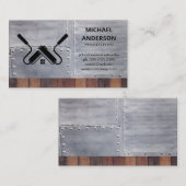 Hardware-Tools | Baumeister | Holzmetall Visitenkarte (Vorne/Hinten)