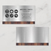 Hardware-Tools | Baumeister | Holzmetall Visitenkarte (Vorne/Hinten)