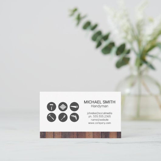 Hardware-Tools | Baumeister Visitenkarte (Stehend Vorderseite)