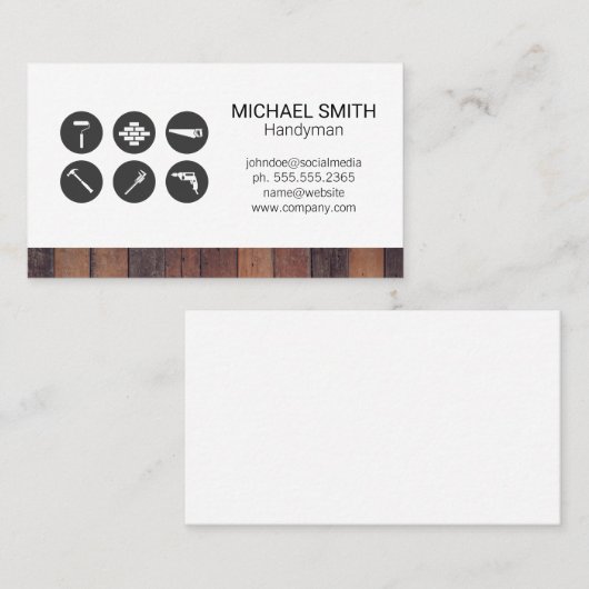 Hardware-Tools | Baumeister Visitenkarte (Vorne/Hinten)