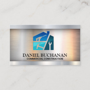 Hardware-Tools   Carpentry Blue Collar   Builder Visitenkarte