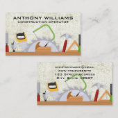 Hardware-Tools | Carpentry | Builder Visitenkarte (Vorne/Hinten)