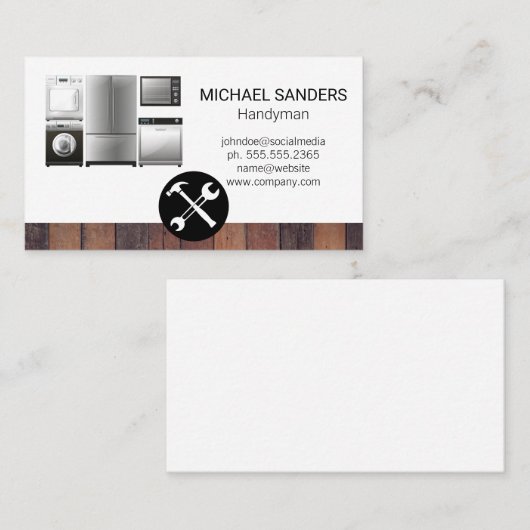 Hardware-Tools | Geräte Visitenkarte (Vorne/Hinten)