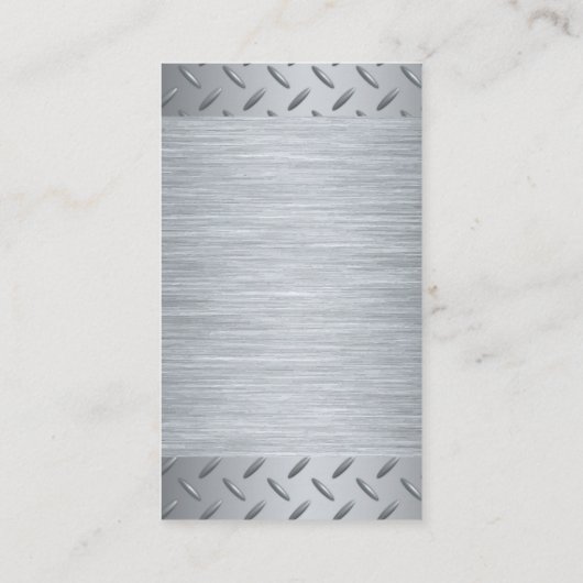 Hardware-Tools | Hammer-Power-Drill | Metallic Visitenkarte (Rückseite)