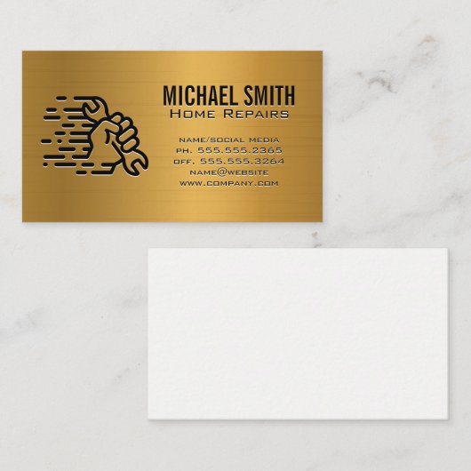 Hardware-Tools | Handschlüssel Visitenkarte (Vorne/Hinten)