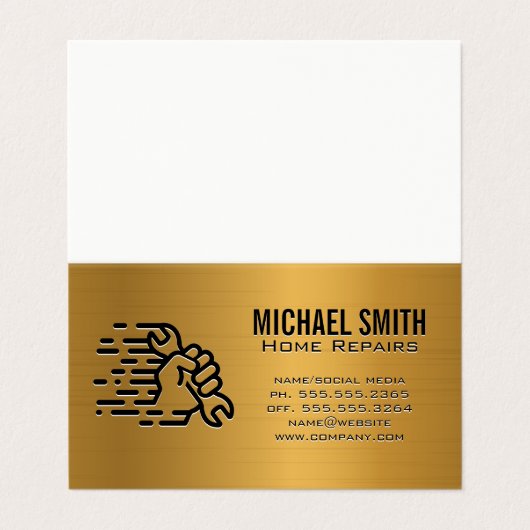 Hardware-Tools | Handschlüssel Visitenkarten (Außenseite Aufgefaltet)