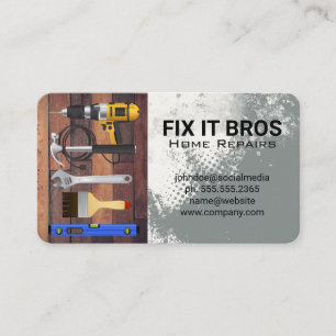 Hardware-Tools Handyman Generalunternehmer Visitenkarte