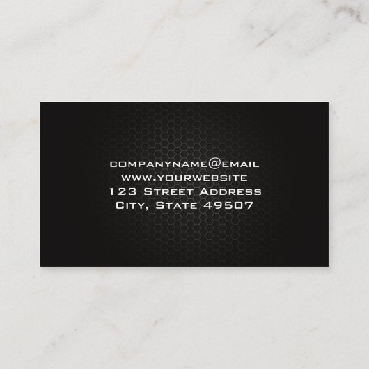 Hardware-Tools | Holz | Kohlenstofffaser Visitenkarte (Rückseite)