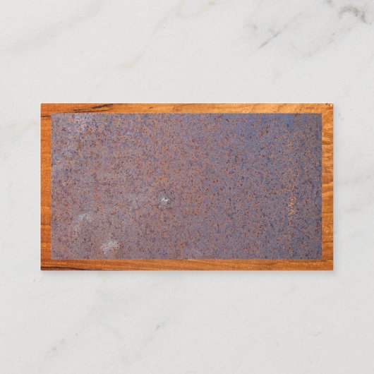 Hardware-Tools | Holz | Rost Visitenkarte (Rückseite)