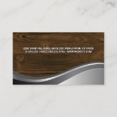 Hardware-Tools | Holzkörner | Metall Visitenkarte (Rückseite)