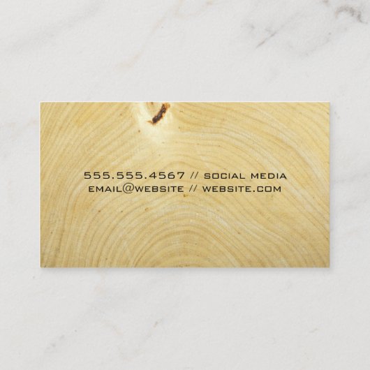 Hardware-Tools | Holzkörner Visitenkarte (Rückseite)