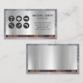 Hardware-Tools | Konstruktion | Rivets aus Holzmet Visitenkarte (Vorne/Hinten)