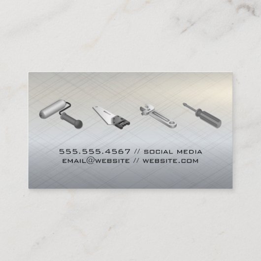 Hardware-Tools | Metallgewebe Visitenkarte (Rückseite)