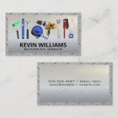 Hardware-Tools | Metallstahl Visitenkarte (Vorne/Hinten)