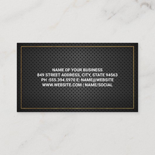 Hardware-Tools | Perforated Mesh Visitenkarte (Rückseite)