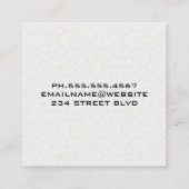 Hardware-Tools Quadratische Visitenkarte (Rückseite)