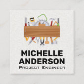 Hardware-Tools Quadratische Visitenkarte (Vorderseite)