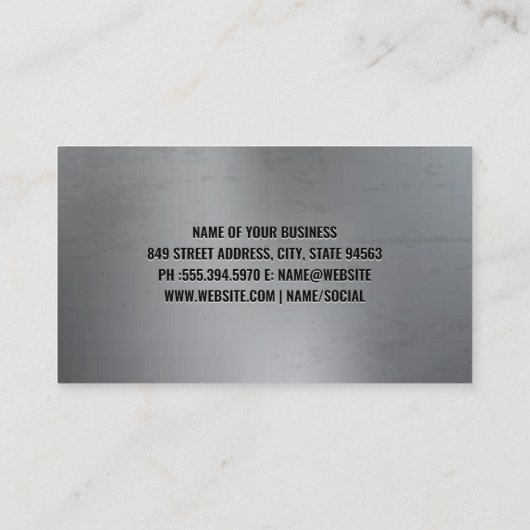 Hardware-Tools | Rotschleppfahrzeug Visitenkarte (Rückseite)