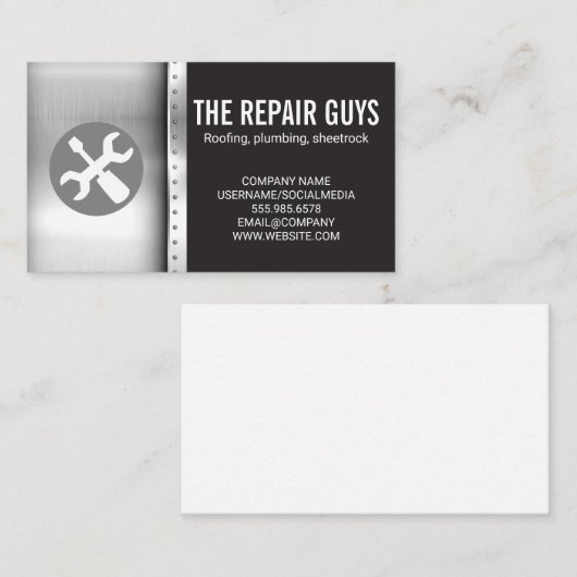 Hardware-Tools | Schraubenzieher Visitenkarte (Vorne/Hinten)