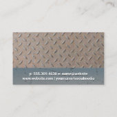 Hardware-Tools | Stahl und Grunge Metal Visitenkarte (Rückseite)